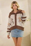 Sweater With Horse Print