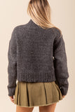 Lindsey Solid Sweater-Black