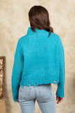Lindsey Solid Sweater-Blue