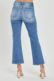 Risen Natalie Mid Rise Cropped Flare Jeans