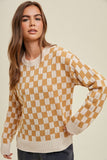 Azle Light Weight Checkered Pullover
