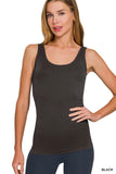 U/V Neck 2-way Seamless Tank Top