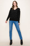 Layden Lurex Sweater-Black