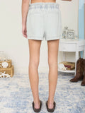 Grace Washed Stripe Denim Shorts