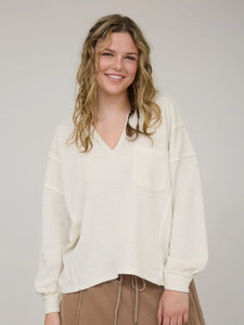 Anna Split Neck Sweater