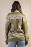 Kenzie Oversized Western Sweater Cardigan