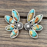 1.2" Western Gemstone Stud Earrings