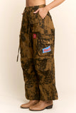 Faye Western Patched Washed Cargo Pants