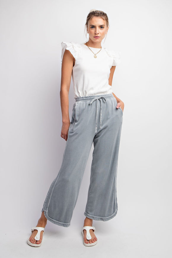 Kristie Mineral Washed Terry Knit Pants