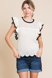 Hanna Ruffle Knit Top