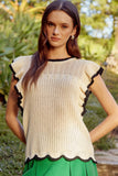 Hanna Ruffle Knit Top