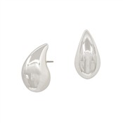 Camry Small Teardrop Earring-Silver