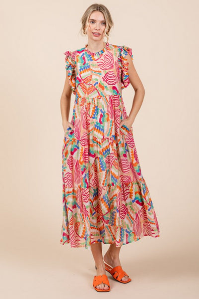 mylee textured midi dress Altar'd State Mylee Textured Midi Dress