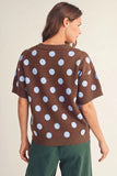 Jodi Polka Dot Knit Top