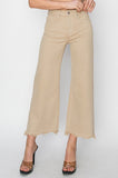 Risen High-Rise Crop Jeans-Taupe