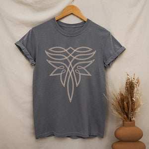 Western Boot Stitching Tee