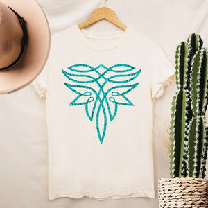 Western Graphic Tee-Ivory