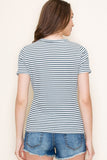 Hilary Stripe Crew Neck Top