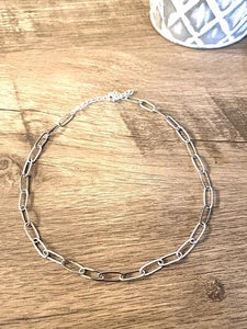 Silver Chain Choker