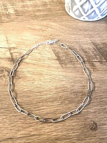 Silver Chain Choker