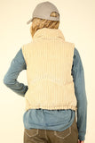 Copeland Puffer Vest- Cream