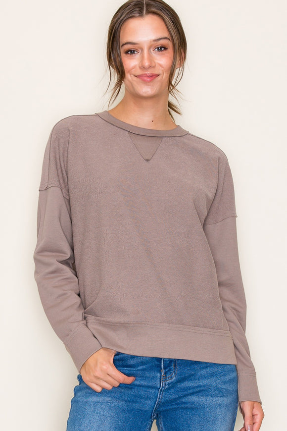 Keller Terry Sweatshirt-Mocha