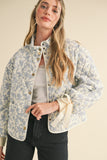 Josie Floral Bow Quilted Jacket