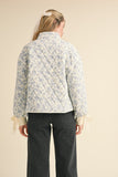 Josie Floral Bow Quilted Jacket