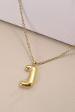 Gold Initial Bubble Necklace