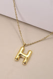 Gold Initial Bubble Necklace