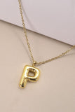 Gold Initial Bubble Necklace