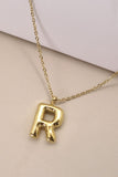 Gold Initial Bubble Necklace