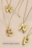 Gold Initial Bubble Necklace