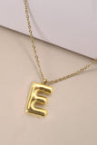 Gold Initial Bubble Necklace