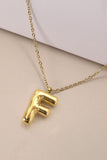 Gold Initial Bubble Necklace