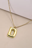 Gold Initial Bubble Necklace