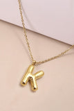 Gold Initial Bubble Necklace