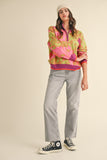 Sutton Floral Half Zip Top