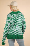 Roslynn Knit Sweater-Green