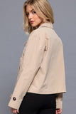 Hazel Double Breasted Jacket Kahki