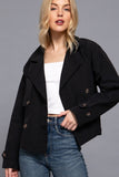 Hazel Double Breasted Jacket Black