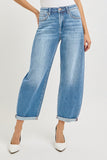 Blair High Rise Crop Mild Barrel Jeans