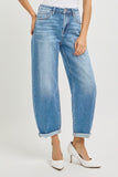 Blair High Rise Crop Mild Barrel Jeans