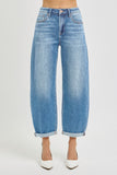 Blair High Rise Crop Mild Barrel Jeans