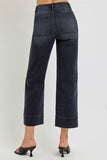 Morgan High Rise Crop Wide Jeans