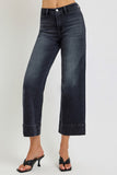 Morgan High Rise Crop Wide Jeans