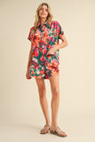 Leslie Flower Print Short Set