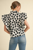 Sydnie Ruffle Dot Top