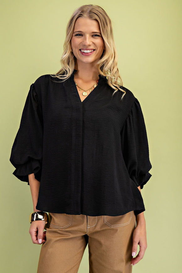 Jen Balloon Sleeve Blouse