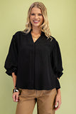 Jen Balloon Sleeve Blouse